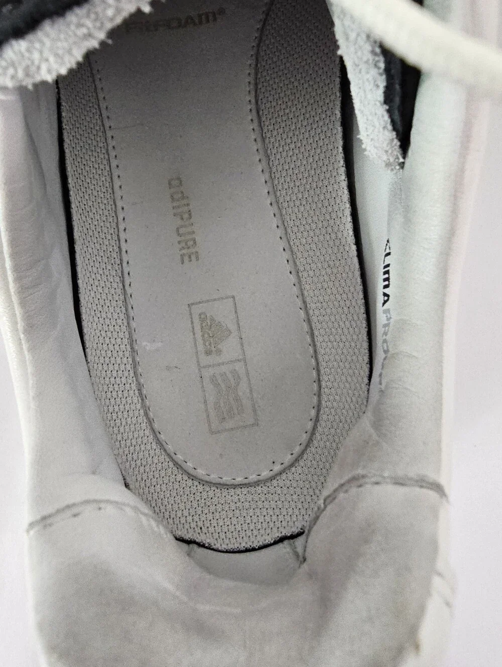 Adidas Adipure Climaproof Traxion Golf Shoes White Leather LavStyle #816373